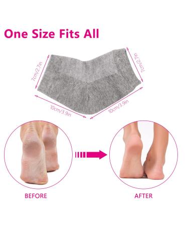 3 Pairs Moisturizing Gel Heel Socks - Open Toe Foot Repair Socks for Women with Dry Hard Cracked Feet - Buy Online on GoSupps.com