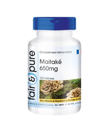 Fair & Pure - Maitake 650mg (Grifola frondosa) - vegan and natural - 120 capsules