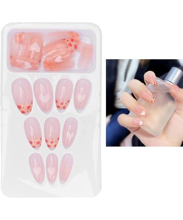 Pink Leopard Press On Fake Nails Pink Artificial False Nails Nail Art Tips Fashionable Full Cover Fake Nails Medium Length Fake Nails Transparent False Nails - Buy Online on GoSupps.com