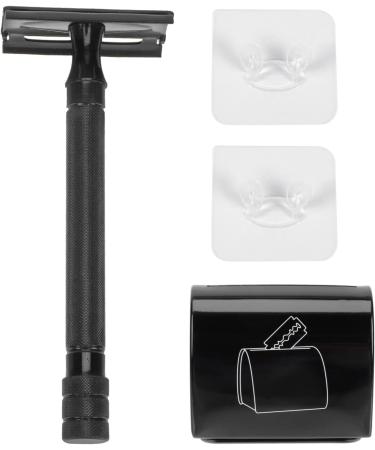 Frcolor Bamboo Safety Razor Set for Men - 2 Mustache & Beard Double Blades Manual Razor Tool - Eco-Friendly Grooming | 11.2x4.43cm - Buy Online on GoSupps.com