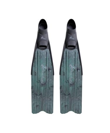 ROB ALLEN SCORPIA FREEDIVING FINS PLASTIC LONG BLADE SPEARFISHING FINS X-Large (12-13)