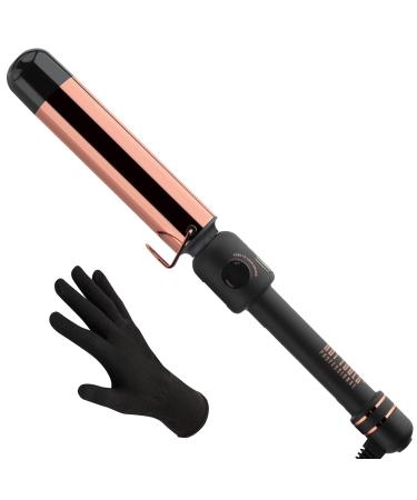 HOT TOOLS Pro Artist Rose Gold Digital Curling Iron/Wand | Long Lasting Defined Curls, (1-1/2 in) 1-1/2 Inch BARREL