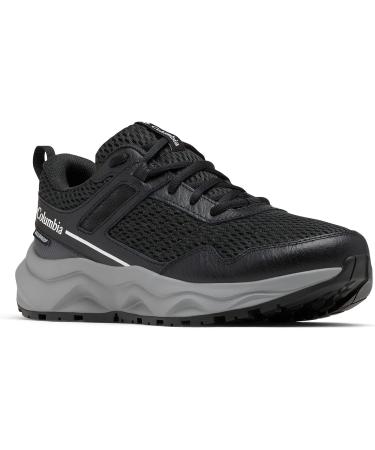Columbia Women's Plateau Waterproof Hiking Shoe 6 - Black/White - Buy Online on GoSupps.com