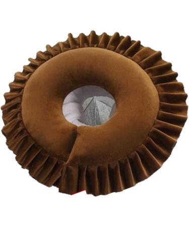 Face Cover Triple Functionality Comfortable Design Versatile Use Easy To Clean Polyester Fiber Material for Travel Home Portable Soft Face Down Pillowcase (Dark Dark Brown - Buy Online on GoSupps.com