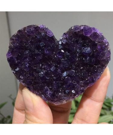 Crystals Stones Natural Uruguayan Amethyst Heart-Shaped Crystal Cluster for Home Decor ningxiao (Color : 20-35g) - Buy Online on GoSupps.com