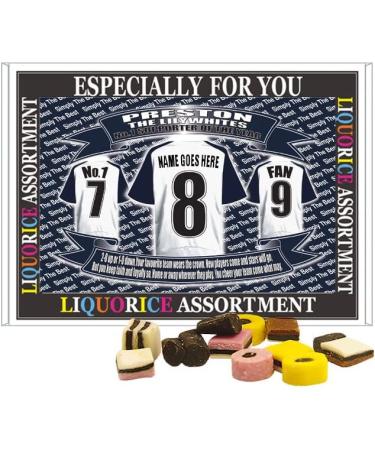 Preston Football Shirt Personalised Gift Boxed Sweets Variety - Buy Online on GoSupps.com