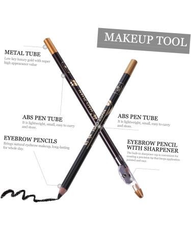 FRCOLOR 8pcs Girls Women with Pencils Tool Makeup A Beauty -in- Built-in Professional Eyebrow Sharpener for 1 count (Pack of 1) Black - Buy Online on GoSupps.com