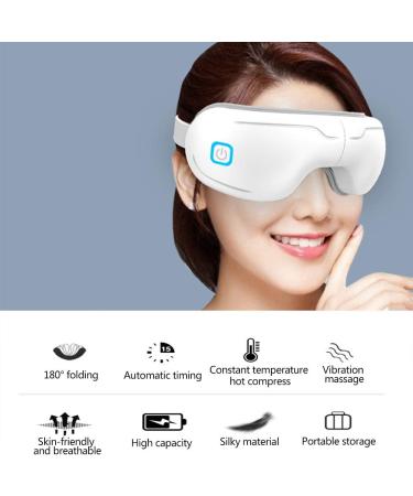 LBYLYH Elektro-Axemassager - Foldable Eye Massager with Heat Vibration Music & Air Compression for Stress Relief Dark Circle Therapy & Eye Fatigue Relief - Shop Internationally - Buy Online on GoSupps.com