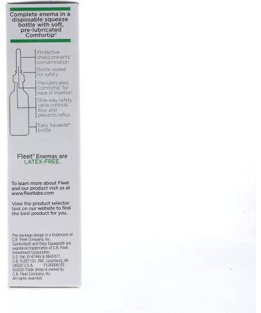 Fleet Laxative Saline Enema with Gentle Glide Tip 2 Bottles x 4.5 fl oz (Pack of 3) - Buy Online on GoSupps.com