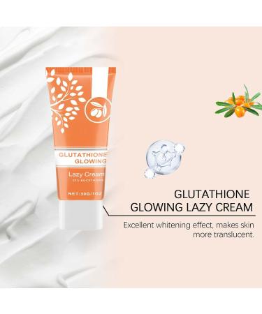 Lazy Cream Brightening Cream Whitening Face Cream Creme Eclaircissante Facial Creme Blanchissante Facial Lightening Face Cream Lotion Whitening Lazy Cream Orange Exfoliating Brightening Gel (2pc) - Buy Online on GoSupps.com
