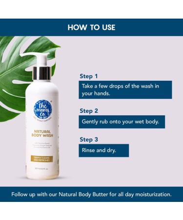 Natural Body Wash for Dry Skin | Coconut-Based | Pregnancy Safe | 200 ml - Buy Online on GoSupps.com