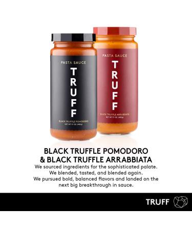 TRUFF Pasta Sauce Bundle - Black Truffle Pomodoro and Arrabbiata - Non-GMO Vegan Tomato Sauces for Pasta, Pizza, and More - 2 Pack 1.06 lb - Regular and Spicy Flavorful Pair - Buy Online on GoSupps.com