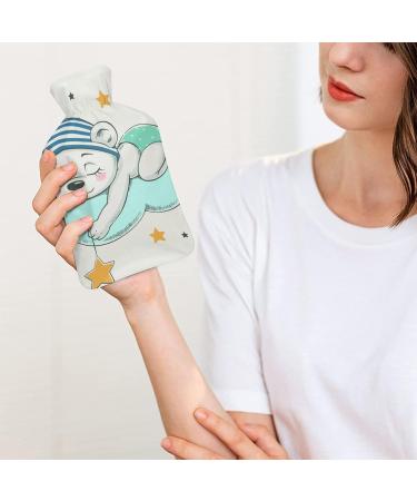 Bear Hot Water Bottle with Plush Cover - Comfortable Hand Warmer for Adults & Children | 26.5x15.3cm | International Shipping - Buy Online on GoSupps.com