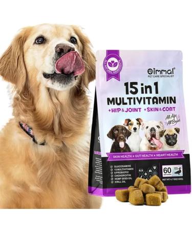 15 in 1 Multivitamin with Glucosamin and Probiotic Soft Chews (2 Packs) for Dogs. Multivitamin for Hip Joint Skin Coat Gut Health and Immune System with Duck Flavour for All Dogs (120 Chews). - Buy Online on GoSupps.com