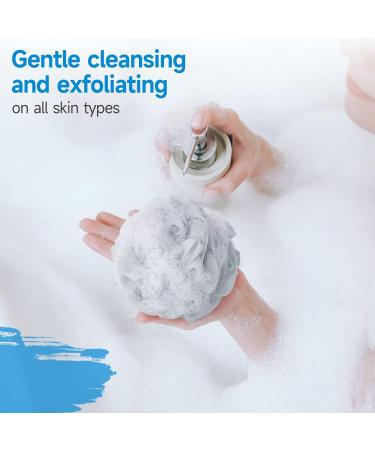 SYHZC Loofah Mesh Pouf Shower Puff for Women and Men Soft Shower Pouf Exfoliating Bath Scrunchie Multi Pack Body Puff - Buy Online on GoSupps.com