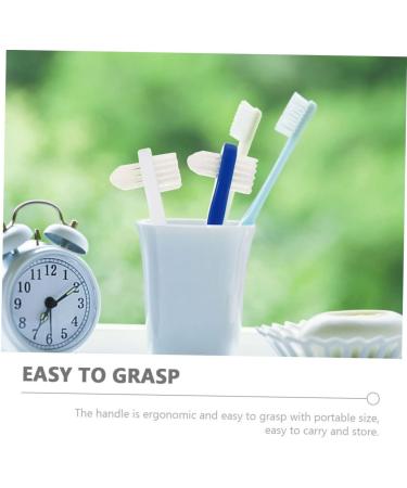 Mobestech 6th Double-Headed Toothbrush - Portable Dental Cleaner for Prosthesis | 2 Bristle Toothbrush | Oral Care Supply (1 Pack Color-Sorted) - Buy Online on GoSupps.com
