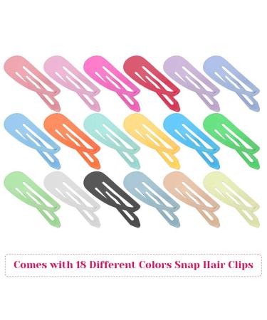 80 Pcs 2-Inch Snap Hair Clips Barrettes for Girls - Non-Slip Hair Accessories for Women, Kids, Teens, Toddlers - Buy Online on GoSupps.com