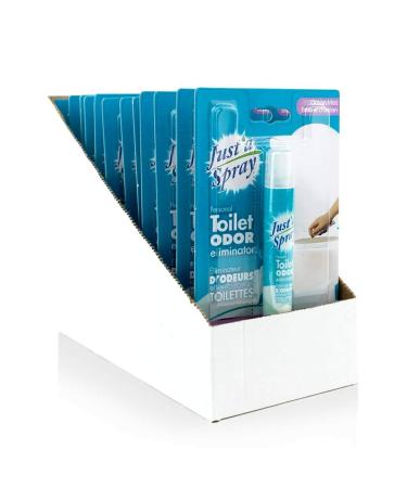 Just a Spray Personal Toilet Odor Eliminator Ocean Mist 9ml 12-pack 108 ml Ocean Mist
