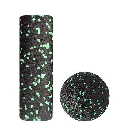Peanut massage ball-double lacrosse ball for trigger point therapy myofascial relaxation depth tissue fitness massage and relaxation tense muscles peanut ball 16 cm & green