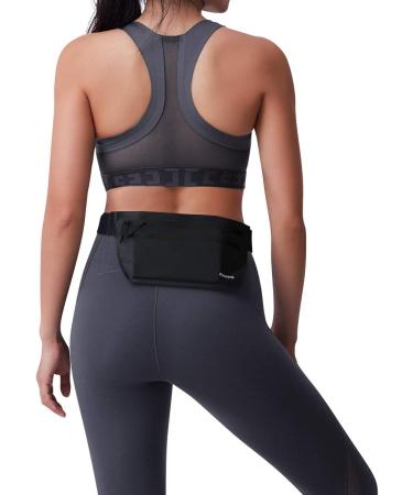 PaceArm Running Fanny Pack - Bounce Free, Water Resistant Waist Pack for Phones - Black - Buy Online on GoSupps.com