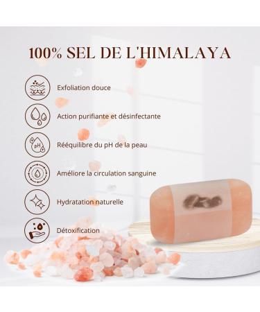 Savon au Sel de l'Himalaya Exfoliation Naturelle Purifiant Intense pour Peaux Mixtes et Grasses Sel de l'Himalaya 1 unit (Lot de 1) - Buy Online on GoSupps.com