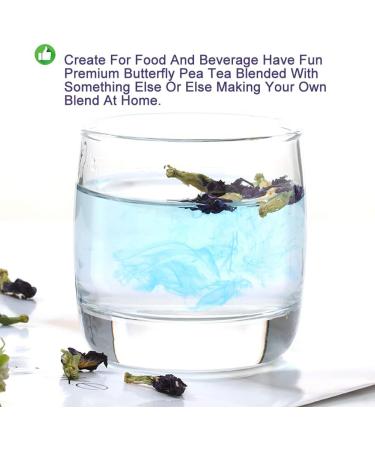 Plant Gift Dried Blue Butterfly Flowers Tea Dried Blue Flowers Edible Flowers Dragon Flower Butterflies Tea Recipes Food Coloring 40G/1.41oz - Buy Online on GoSupps.com