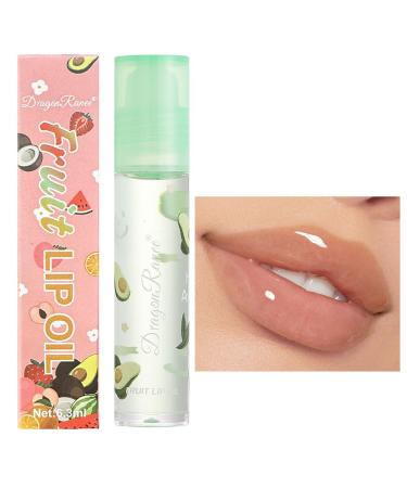 Moisturizing Lip Oil Fruit Flavoured Lip Oil No-Sticky Vegan Tinted Lip Gloss Lip Balm Lip Care For Dry Lip's Moisturizing Hydrating And Nourishing (05)