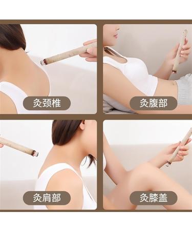 BUNIQ Moxibustion Sticks - 10pcs Pure Wormwood & Mulberry Leaf Moxa for Natural Warmth & Meridian Health - Buy Online on GoSupps.com