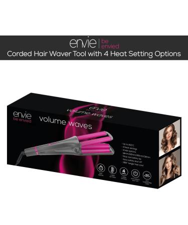Envie Triple Barrel Hair Waver - 4 Heat Settings, 200 C Ceramic Glaze Barrel, Wave Maker for All Hair Types - Buy Online on GoSupps.com