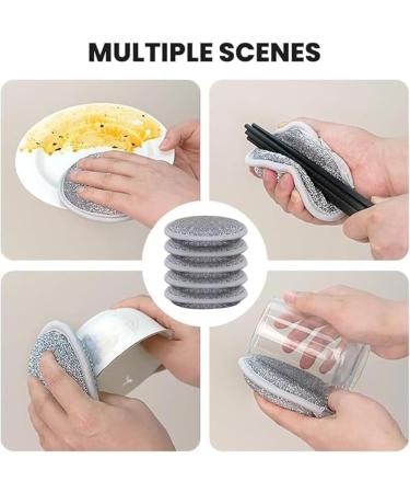 Probablei Multipurpose Wire Miracle Cleaning Cloths Double Layer Thickening Non-Scratch Stainless Wire Dishcloth (10PCS 20 x 20 cm) 10pcs 20 x 20 cm - Buy Online on GoSupps.com