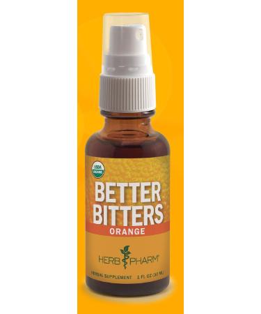 Herb Pharm Better Bitters Certified Organic Digestive Bitters Orange 1oz (2 Pack) - Natural Digestive Aid with Orange Flavor - Buy Online on GoSupps.com