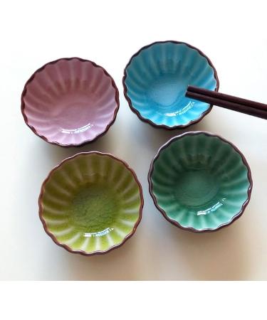 Fruit Bowl Snack Containers Household Ceramic Four-Color Fast Food Bowl Fast Food Nut Soy Sauce Bowl Soaking Sauce Bowl Sushi Ingredients Fast Food Bowl Breakfast Bowls (Color : C) (B) - Buy Online on GoSupps.com