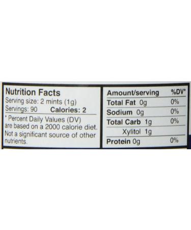 Epic Dental Peppermint Breath Mints - 100% Xylitol, 180 Count for Fresh Breath - Buy Online on GoSupps.com