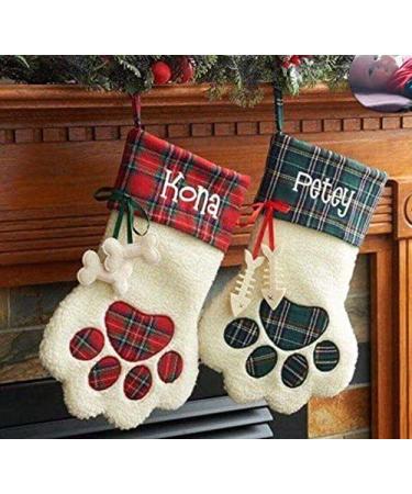 LO LORD LO Christmas Stocking for Pet Dog Cat - Large Personalized Paw Stocking - Buy Online on GoSupps.com