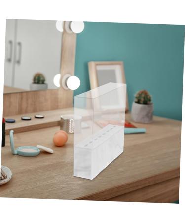 FRCOLOR Eyelash Tweezer Stand Lash Tweezers Spatula Holder Display Stand Lash Cluster Tweezers Makeup Brush Holder Eyelashes Extension Supplies Tweezers Display Rack White Acrylic 17.50X16.00X4.00CM - Buy Online on GoSupps.com