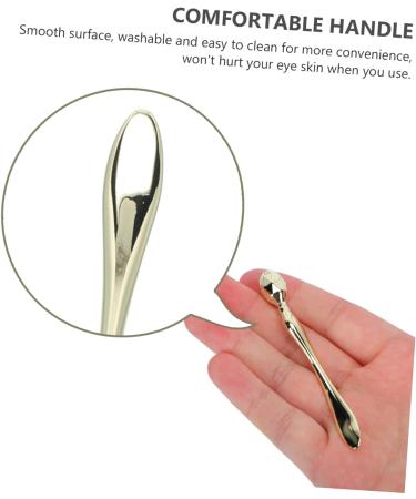 WOONEKY 2pcs Eye Cream Stick Eye Creams Face Massage Spoon Makeup Applicator Face Massage Applicator Female Eye Massage Tool Women Beauty Supply Salon Supply Zinc Alloy Metal 8x1cm Golden - Buy Online on GoSupps.com