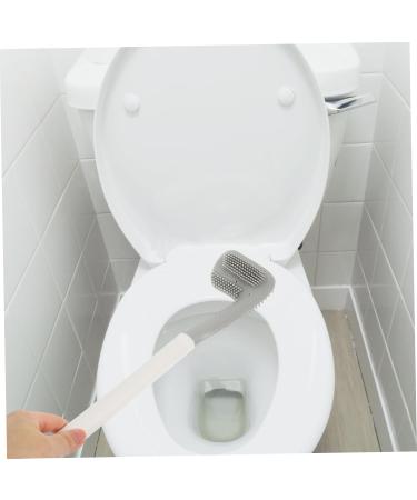 Solustre Golf Toilet Brush - Limestone Remover & Bathroom Cleaning Tool | No Punching White TPR - Buy Online on GoSupps.com