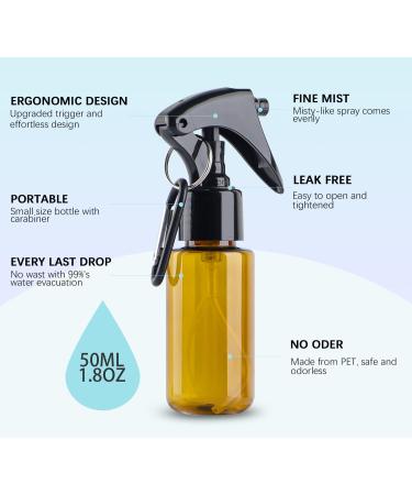 TANSHINE 50ml Small Spray Bottles - Portable Mini Fine Mist Water & Hand Sanitizer Alcohol Spray Bottles - Refillable Empty Face Mister Bottles - 5pcs 50ml/1.8oz - Buy Online on GoSupps.com