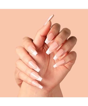 French Tip Nail Stamp Clear Silicone Stamping Kit - Soft Silicone Stamper with Jelly Scraper for Nail Art - Buy Online on GoSupps.com