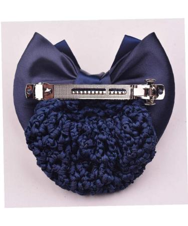 Women Hair Bun Cover Net Snood Hairnet Bowknot Barrette Hair Clip Bow Lace Flower Hair Accessories(Black) - Buy Online on GoSupps.com