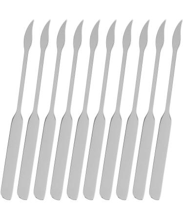 Jauarta 10PCS Makeup Spatula Tool Stainless Steel Double Ended Foundation Spatula for Makeup Accessories - Buy Online on GoSupps.com