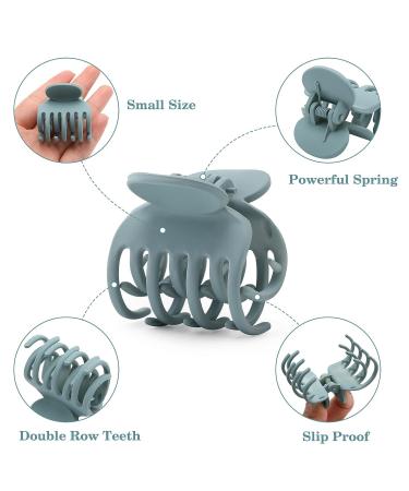12 PCS Small Hair Claw Clips for Women and Girls - Neutral Double Row Teeth - Matte Non-slip - Cute Hair Accessories - Buy Online on GoSupps.com