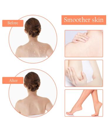 2 Pieces Exfoliating Peeling Gloves - Natural Body Peeling (Black & Orange) | Best for Smooth Skin - Buy Online on GoSupps.com