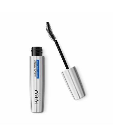 Kiko Milano unforgettable Waterproof Mascara |Long -lasting mascara with anatomical brushes for lively eyelashes.Waterproof Formula Waterproof Schwarz 7 ml (1 Pack)