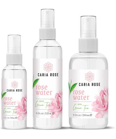 Rosewater Hydrating Spray with Green Tea - Travel Size Facial Toner (1.7 oz) | Refreshing & Soothing Skin Care - Buy Online on GoSupps.com