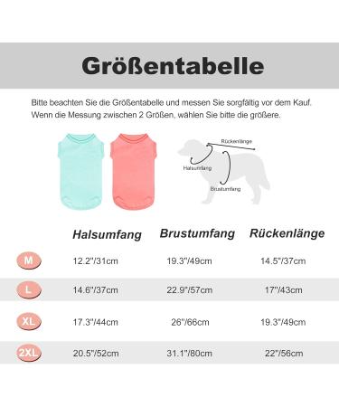 Kickred 2 Pack Dog Shirts - Fast Drying Sleeveless Vests for All Dogs | Breathable Light Blue & Candy Pink Pet Tank Tops - Buy Online on GoSupps.com