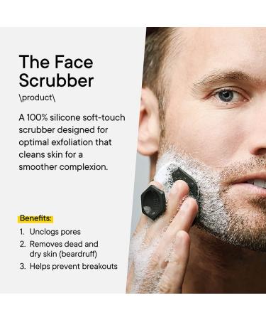 Tooletries Ultimate Scrubber Set - 2x Scrubbers & Holders - Silicone Organizer for Shower & Bathroom - Silicone-Grip Technology - Charcoal - Buy Online on GoSupps.com