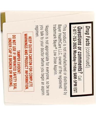 Good Sense Aspirin Low Dose 81mg - 120 Enteric-Coated Tablets - Buy Online on GoSupps.com