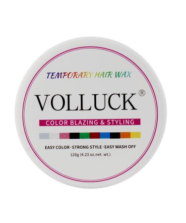 VOLLUCK White Hair Color Wax - Temporary Hair Dye for Party Cosplay & Halloween - 4.23 oz - Buy Online on GoSupps.com