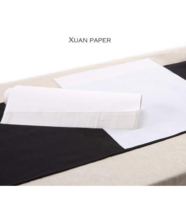 NUOBESTY Sumi Paper Ink Writing Sheet Chinese Calligraphy Rice Paper Xuan Paper for School Office Drawing Supplies 50pcs - Buy Online on GoSupps.com